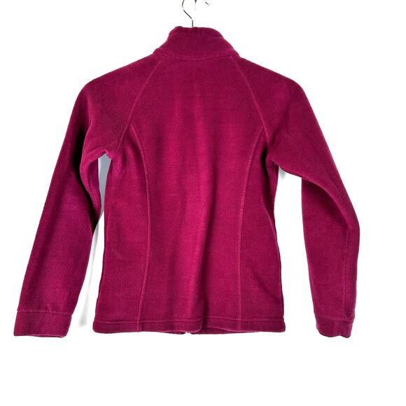 Columbia Girls Full Zip Up Benton Fleece Pink Jacket Size M Thermal Cozy Warm - Picture 5 of 9